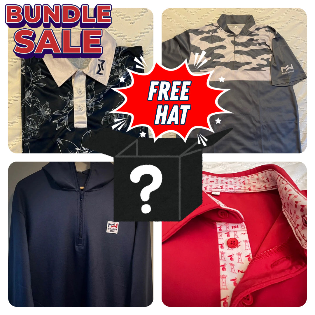 BUNDLE! Polo/Qzip + Mystery Hat